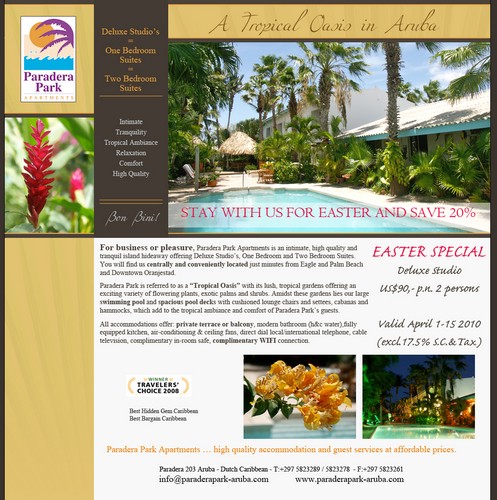 Paradera Park Apartments offering EASTER SPECIAL 2010