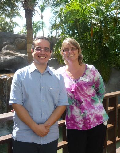 Dir. Revenue Management Carlos Olguin and Hotel Manager Louella Brezovar