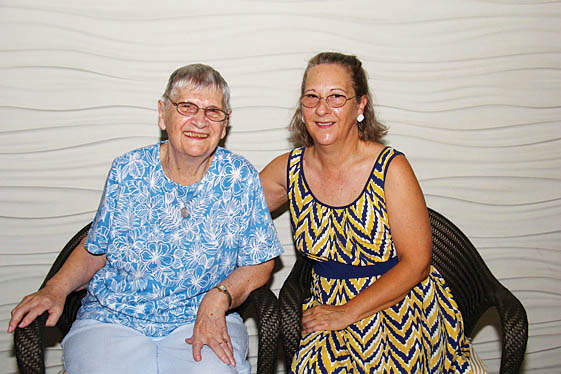 Elenore and her steadfast companion, Dauguter Karen Horn.jpg