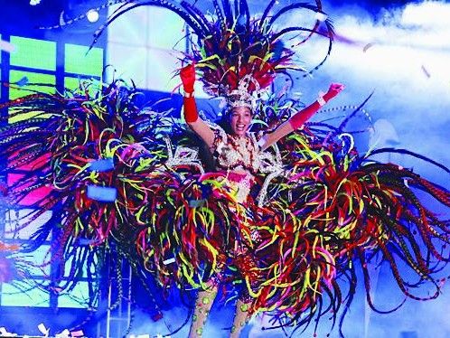 colorful costume presentation