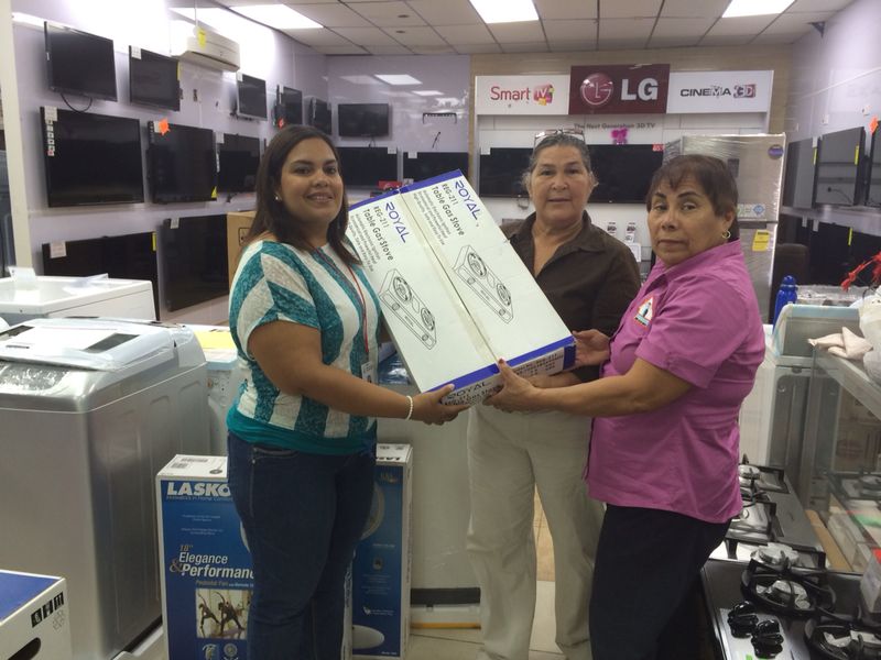 Marriott Care Foundation Board Member Juliana Hernandez with Biba Bou Guia Representatives.JPG