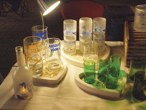 Upcycled glasses, vases and candleholders.jpg