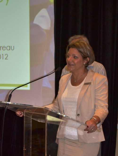 Marriott Dir Sales & Marketing Antoinette vd Berg welcomes delegates.JPG